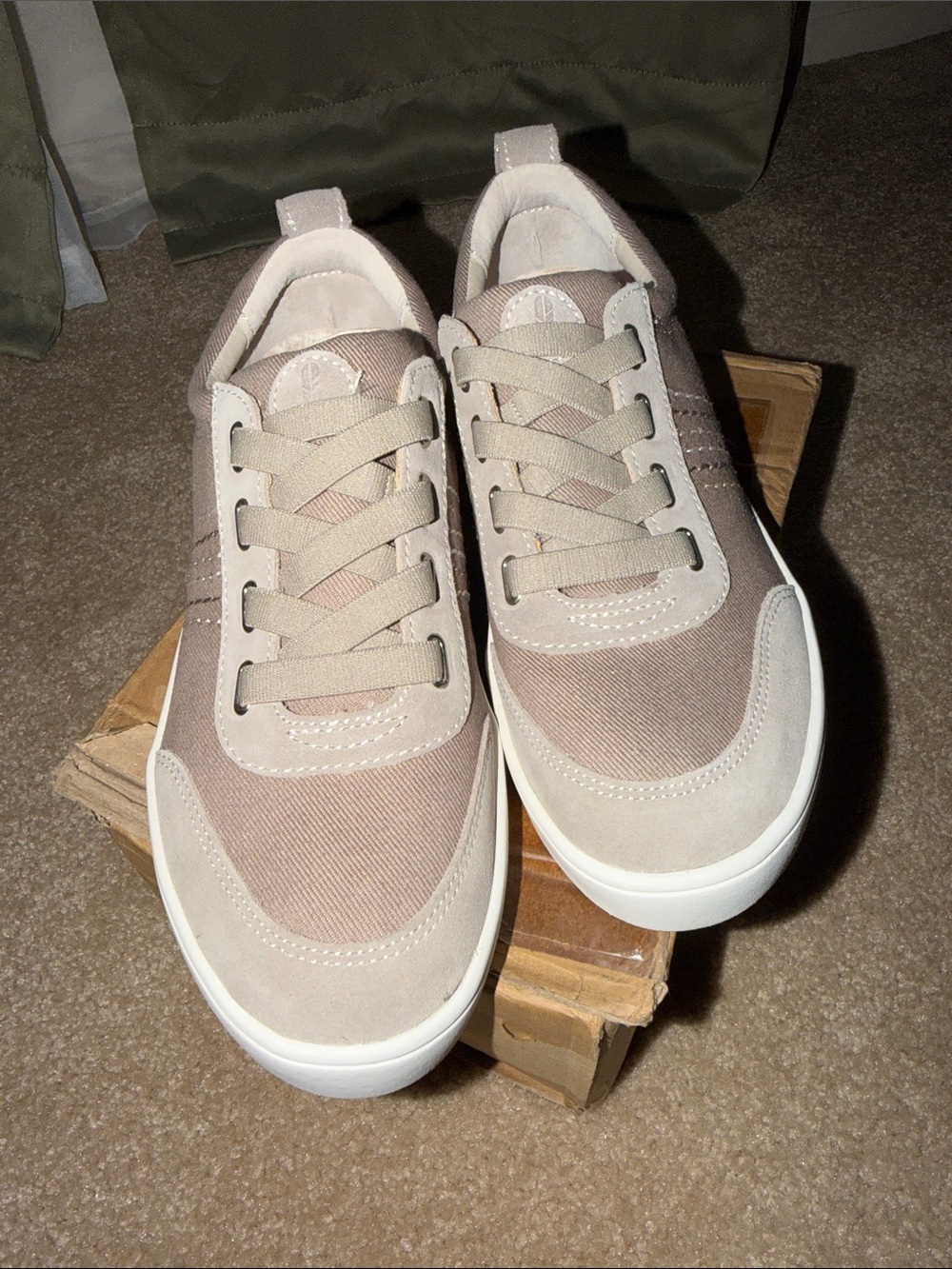 Revitalign Orthotic Canvas with Leather Detail Slip-on Sneakers-Dara